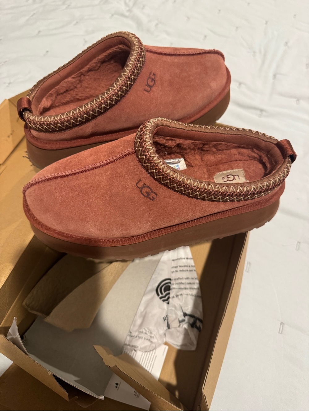 UGG Rosewood Suede Slip-On Shearling Mules